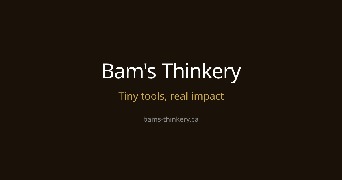 Bam's Thinkery logo